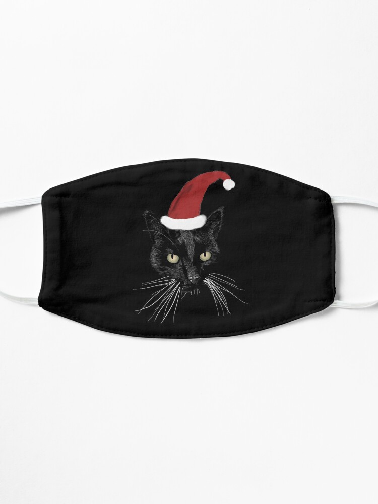 Thumbnail 3 of 5, Mask, NDVH Christmas Black Cat 2 designed and sold by nikhorne.
