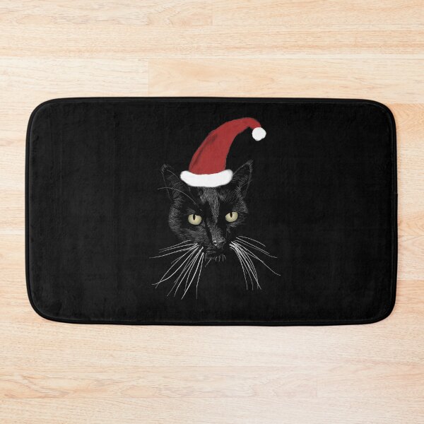 Item preview, NDVH Christmas Black Cat 2 designed and sold by Nik’s T-Shirts.