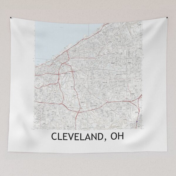 Item preview, Cleveland, OH Quad Topographical Map Clean designed and sold by PGHPhotoCo.