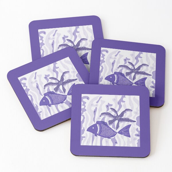 Item preview, Starfish and fish amongst the seaweed  designed and sold by AgnesPerry2020.