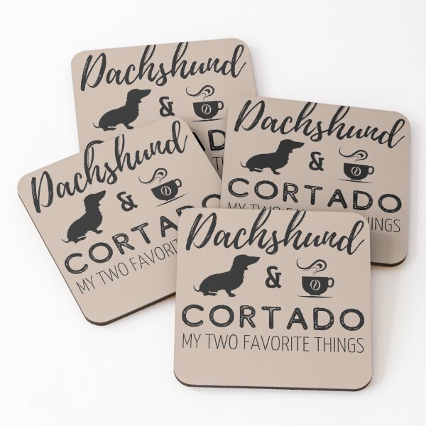 Item preview, Dachshund & Cortado Print designed and sold by TheDachshund.