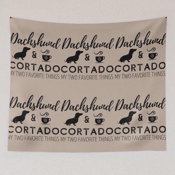 Item preview, Dachshund & Cortado Print designed and sold by TheDachshund.