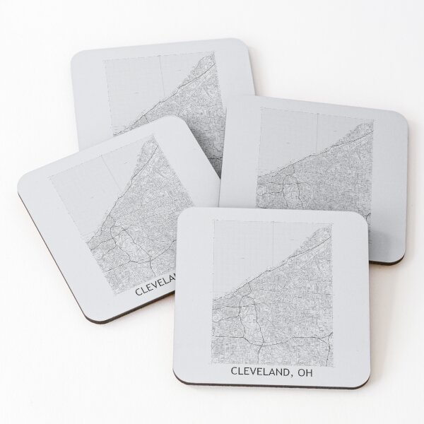 Item preview, Cleveland, OH Quad Topographical Map Grey designed and sold by PGHPhotoCo.