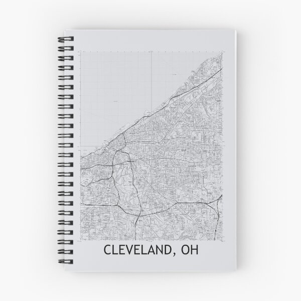 Item preview, Cleveland, OH Quad Topographical Map Grey designed and sold by PGHPhotoCo.