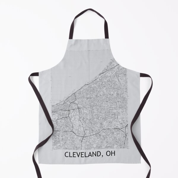 Item preview, Cleveland, OH Quad Topographical Map Grey designed and sold by PGHPhotoCo.