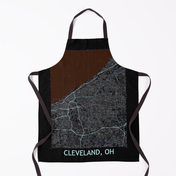 Item preview, Cleveland, OH Quad Topographical Map Dark designed and sold by PGHPhotoCo.