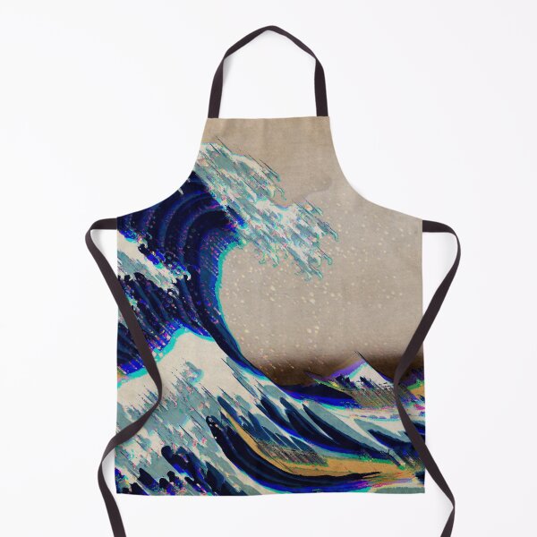 Item preview, The Great Wave Of Kanagawa Vaporwave Glitch Version designed and sold by Dator.