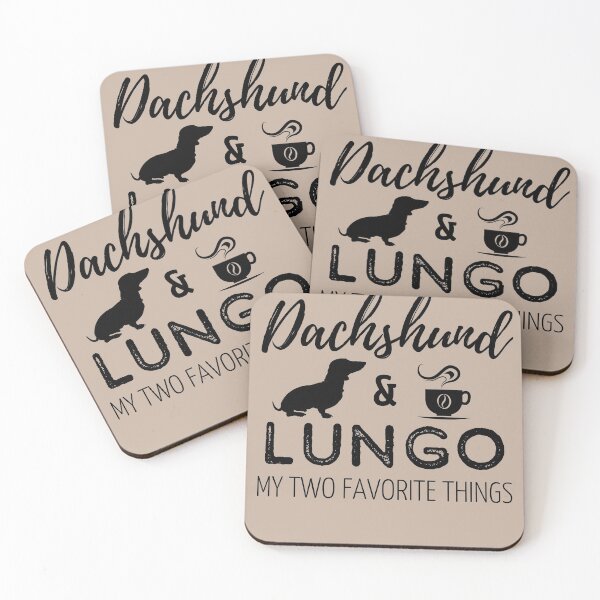Item preview, Dachshund & Lungo Print designed and sold by TheDachshund.