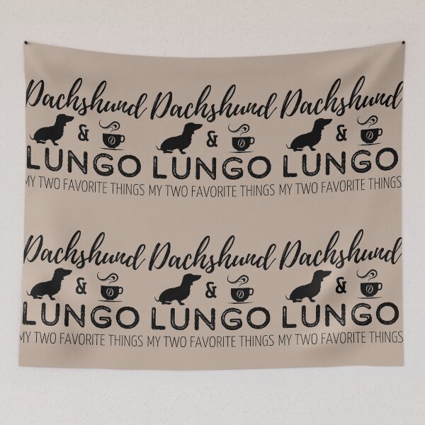Item preview, Dachshund & Lungo Print designed and sold by TheDachshund.