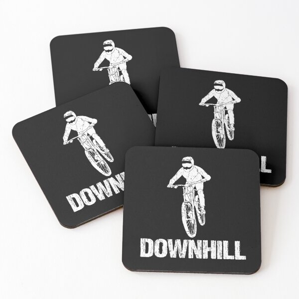 Item preview, Downhill Bike Stunt Vintage White designed and sold by TheInkElephant.