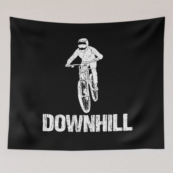 Item preview, Downhill Bike Stunt Vintage White designed and sold by TheInkElephant.