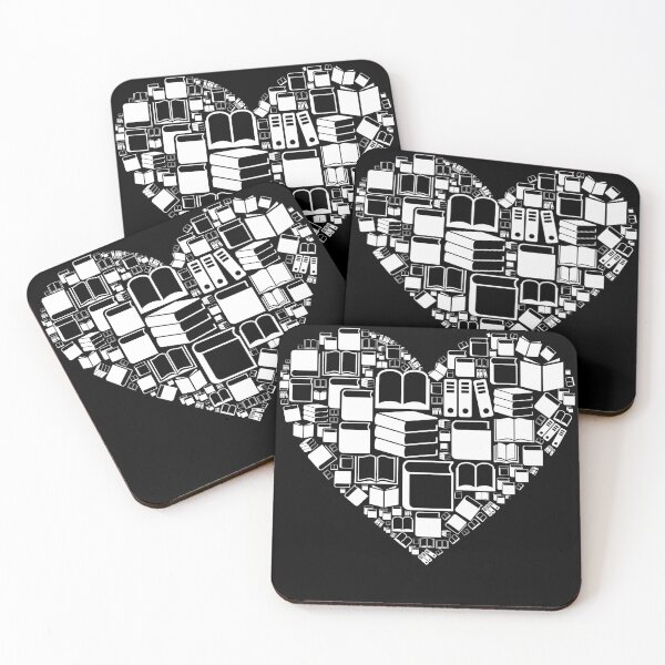 Item preview, Bookish Stuff - Heart of Books White designed and sold by CheraeLynn.