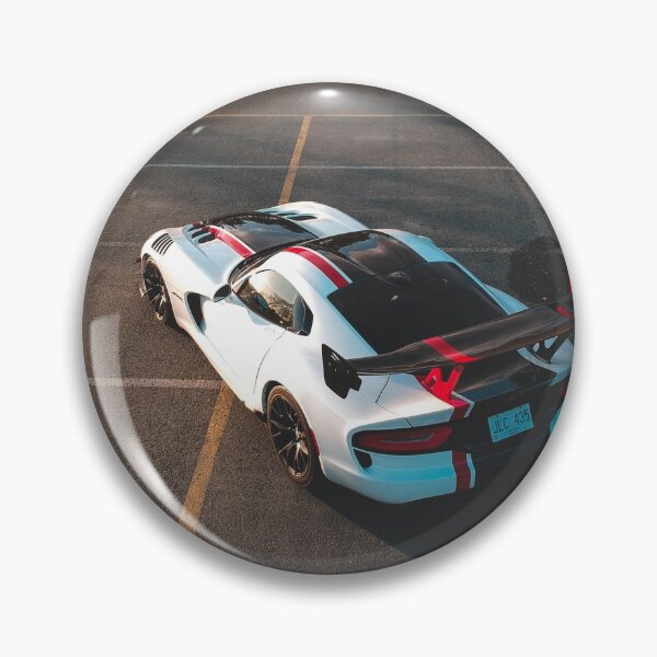 Item preview, aerial view of white Viper acr in the sunset designed and sold by erikallen920.