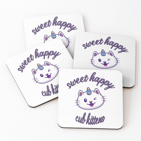 Item preview, Unicorn sweet happy cub kittens designed and sold by Bouchfashions.