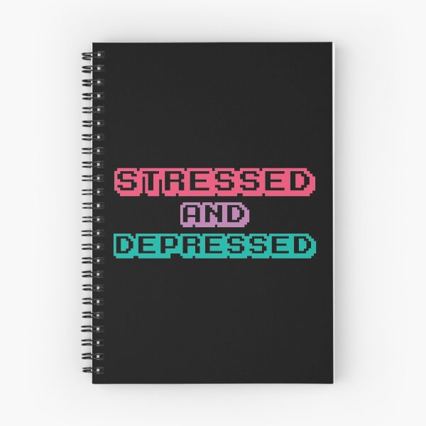 Item preview, Stressed and Depressed, Pixel designed and sold by stickmeok.