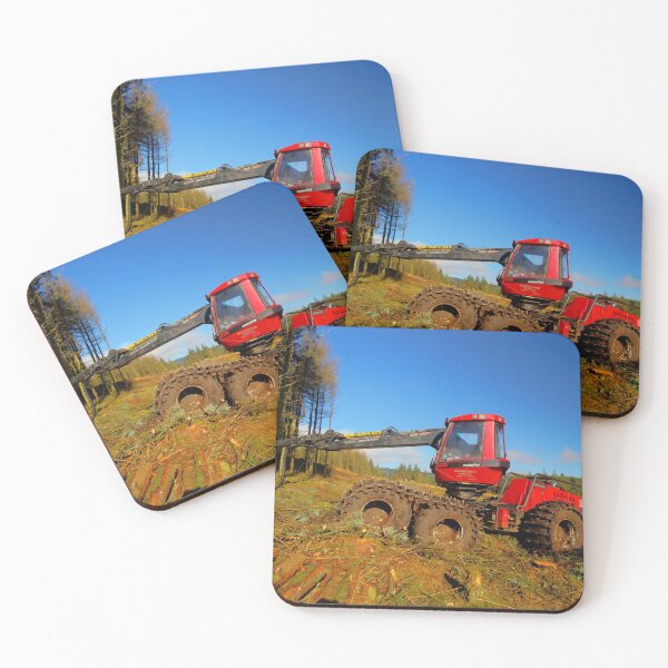 Item preview,  Rubber-tyred forestry harvester designed and sold by Jon Lees.