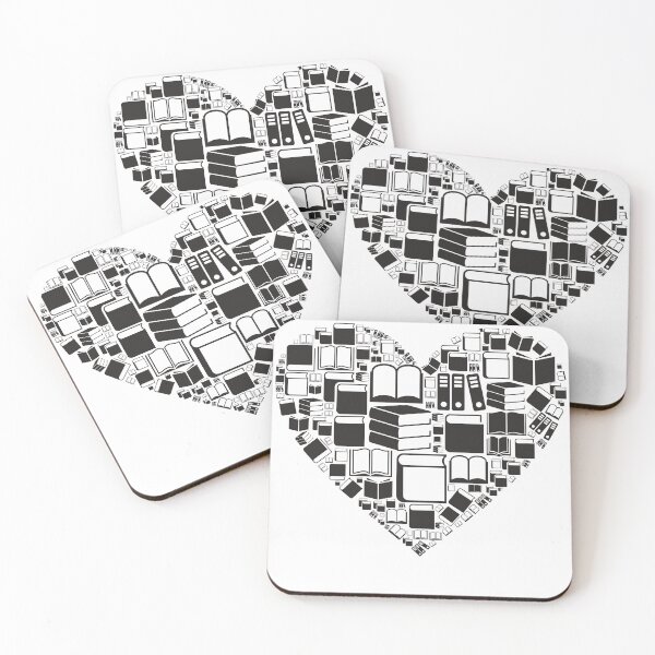 Item preview, Bookish Stuff - Heart of Books Black designed and sold by CheraeLynn.