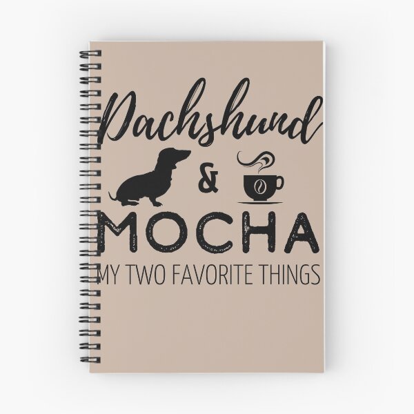 Item preview, Dachshund & Mocha Print designed and sold by TheDachshund.