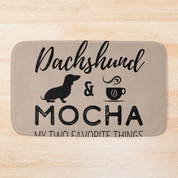 Item preview, Dachshund & Mocha Print designed and sold by TheDachshund.