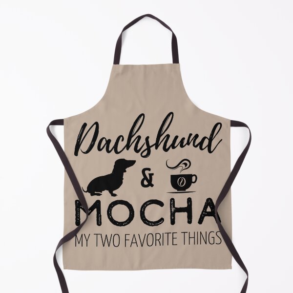 Item preview, Dachshund & Mocha Print designed and sold by TheDachshund.