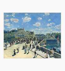 Auguste Renoir - Pont Neuf, Paris 1872 Impressionism Landscape Photographic Print