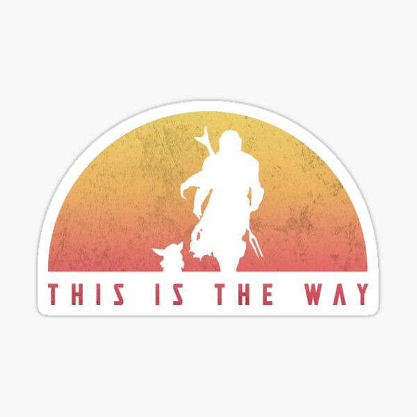 This is the Way sunset Sticker