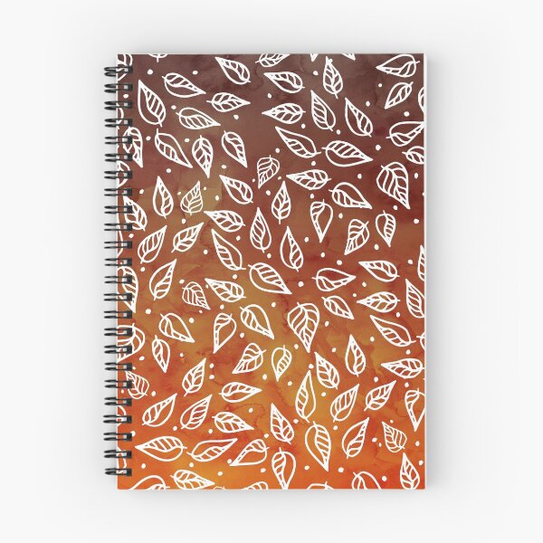Item preview, Fall orange brown watercolor leaf pattern designed and sold by GirlyTrend.