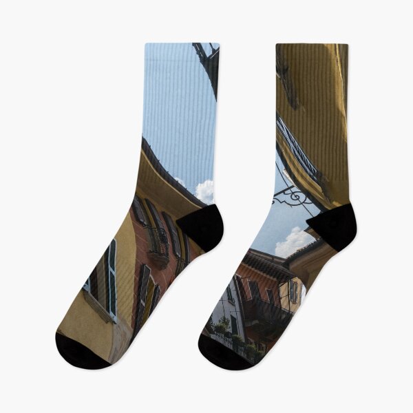 Item preview, Charming Bellagio Lake Como Italy - Tiny Shopping Street with Cool Balconies designed and sold by Georgia Mizuleva.