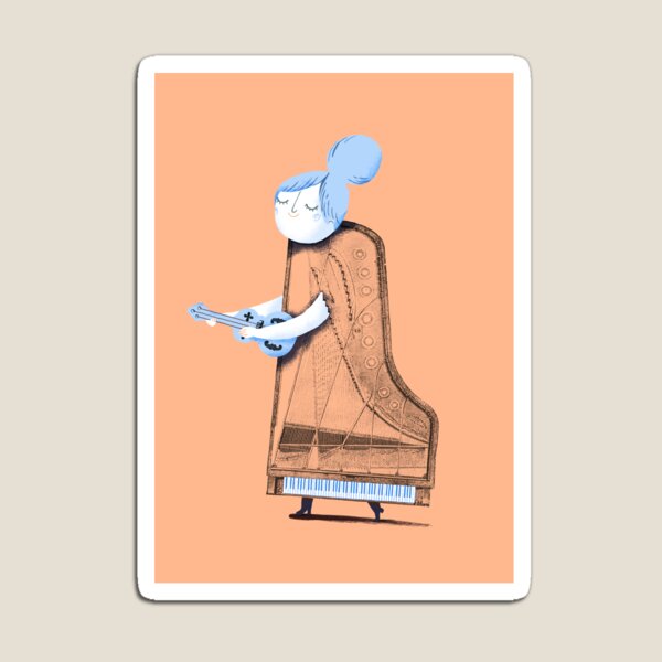 Lady in G Major Magnet
