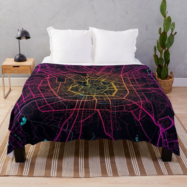 Item preview, Milan City Map of Italy - Neon designed and sold by deMAP.