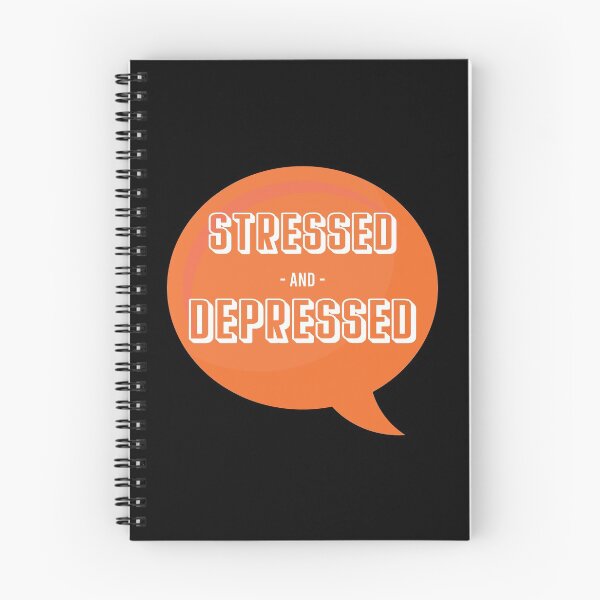 Item preview, Stressed Depressed, Bubble speech designed and sold by stickmeok.