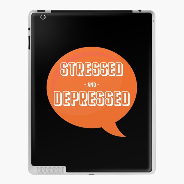 Stressed Depressed, Bubble speech iPad Skin
