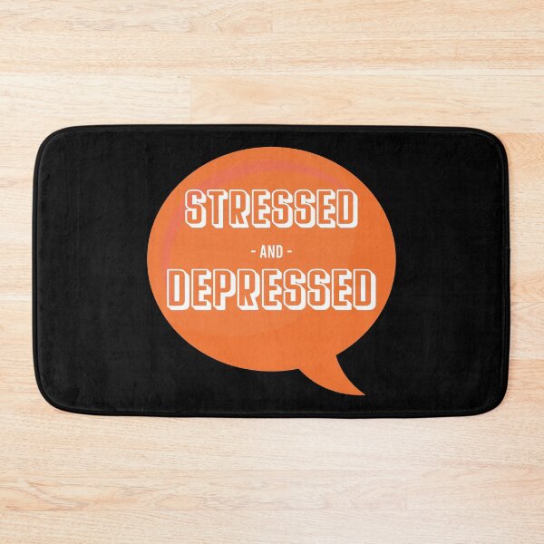 Item preview, Stressed Depressed, Bubble speech designed and sold by stickmeok.