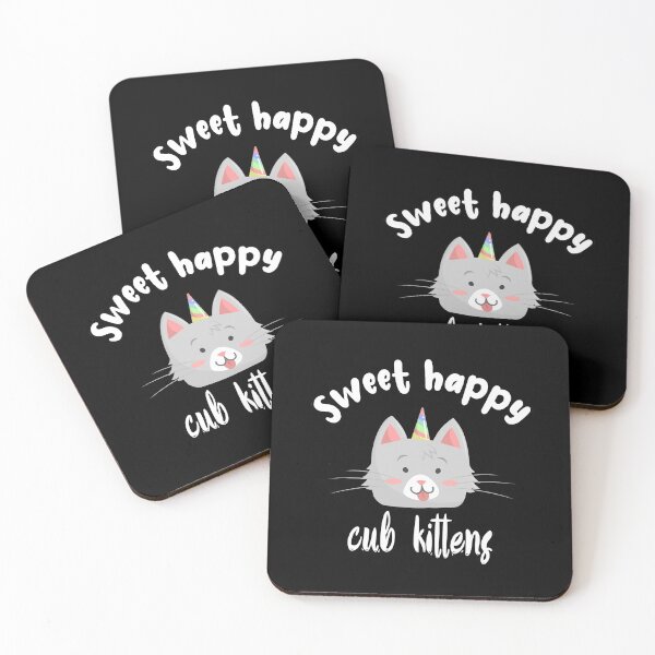 Item preview, Unicorn sweet happy cub kittens designed and sold by Bouchfashions.
