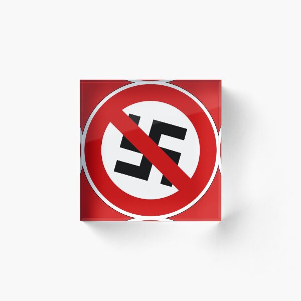 Anti-Nazi fürs Leben. Acrylblock