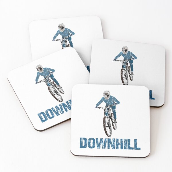 Item preview, Downhill Bike Stunt Vintage Blue  designed and sold by TheInkElephant.