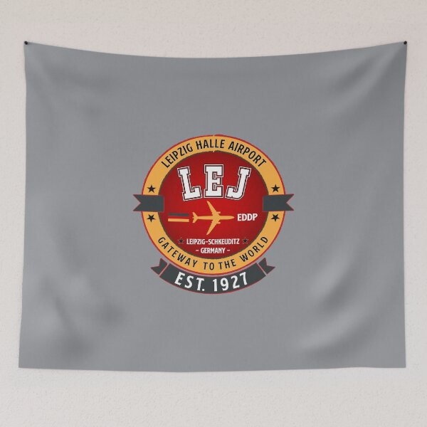 Item preview, LEJ Leipzig Halle Airport Germany - Vintage Design designed and sold by FouDeeziner.