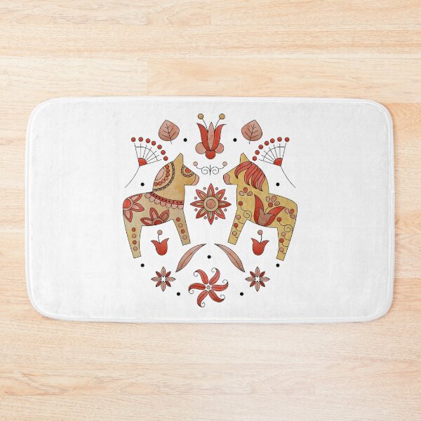 Item preview, Scandinavian Folklore Dala Horses designed and sold by LotusArtStudio.