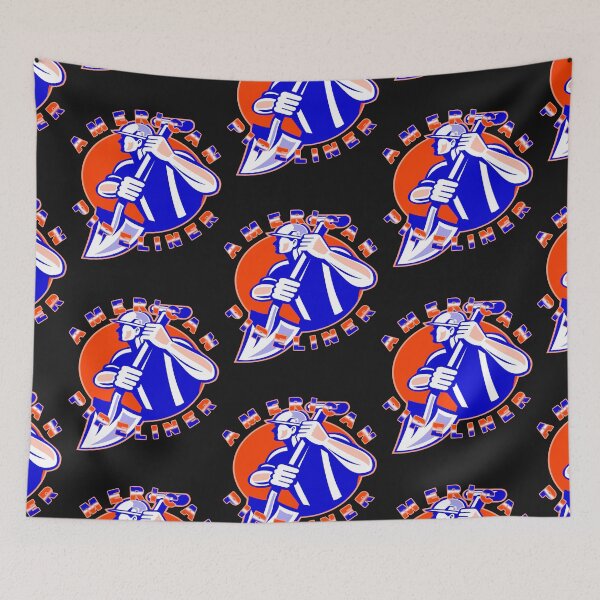 Item preview, American Pipeliner Pipe Liner Worker Design w/Red, White & Blue Lettering designed and sold by Mindsofcreation.