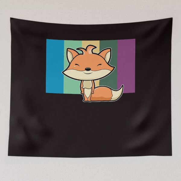 Item preview, Fox cute retro vintage designed and sold by Imutobi.
