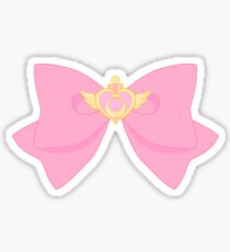 Pastel Sailor Moon Crisis Heart and Bow Sticker