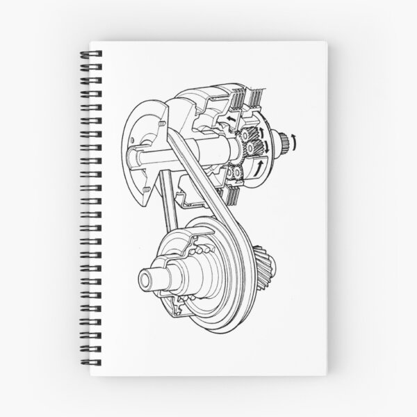 Item preview, Continuously Variable Transmission CVT Blueprint Black designed and sold by Auto-Prints.