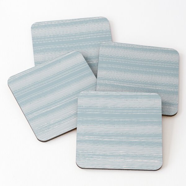 Item preview, Abstraction. Graphic horizontal lines using a brush. Gentle blue dawn. designed and sold by Mankaanna.