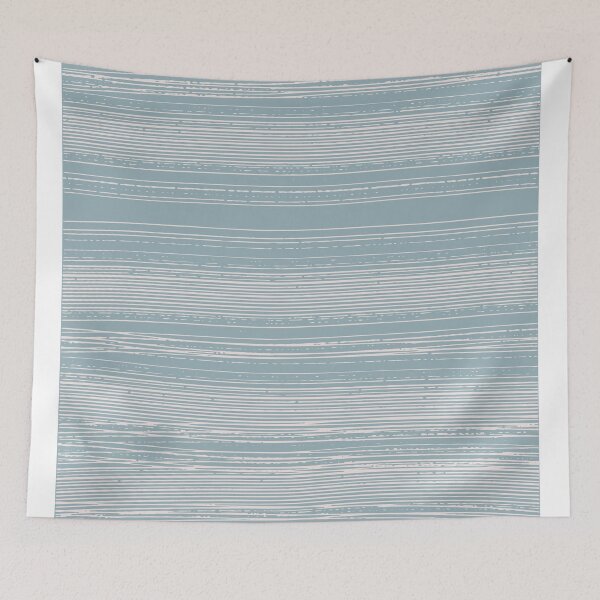 Item preview, Abstraction. Graphic horizontal lines using a brush. Gentle blue dawn. designed and sold by Mankaanna.