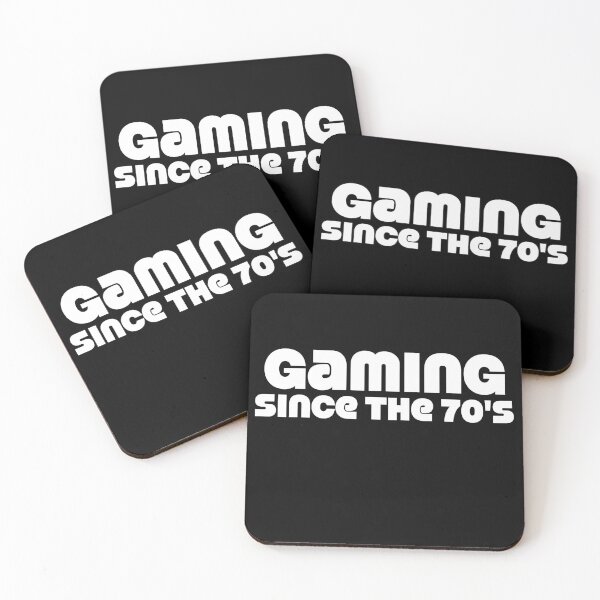 Item preview, Gaming Since the 70's - Funky Retro Headline Text (White) designed and sold by JamiDesigns.