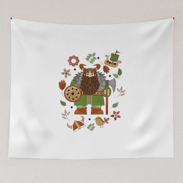 Item preview, Scandinavian Folklore Viking designed and sold by LotusArtStudio.