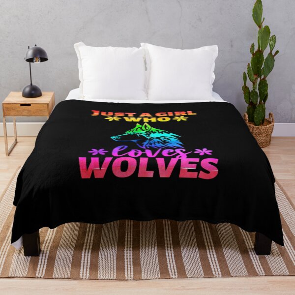 Item preview, Just A Girl Who Loves Wolves designed and sold by AsKartongs.