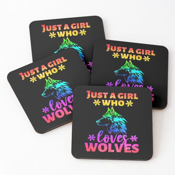 Item preview, Just A Girl Who Loves Wolves designed and sold by AsKartongs.