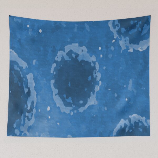 Item preview, Virology blue pattern designed and sold by dreamofdenim.