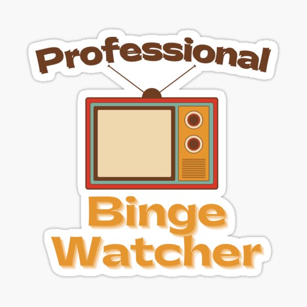 Item preview, Retro Professional Binge Watcher designed and sold by casualism.